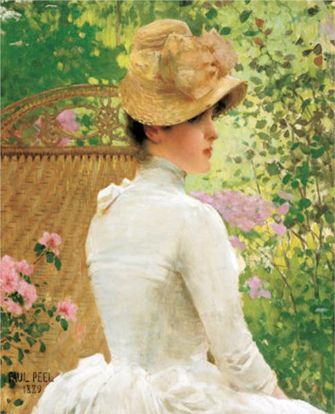 Lady in the garden, 1889 - Пол Пил