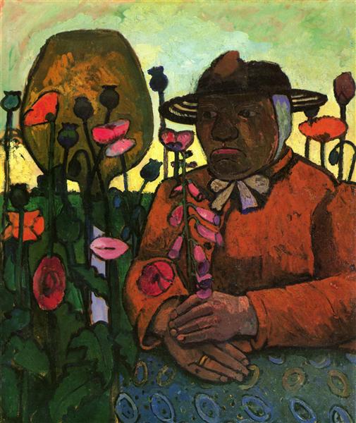 Old Woman from the Poorhouse in the Garden, 1906 - Paula Modersohn-Becker