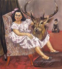 Snow White Playing with her Father's Trophies - Paula Rego