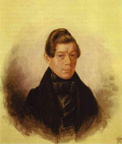 Portrait of M. M. Rodivanovsky, c.1836 - Pavel Fedotov