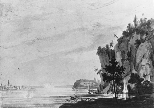 The Monument to Alexander Hamilton at Weehawken, c.1812 - Pavel Svinyin