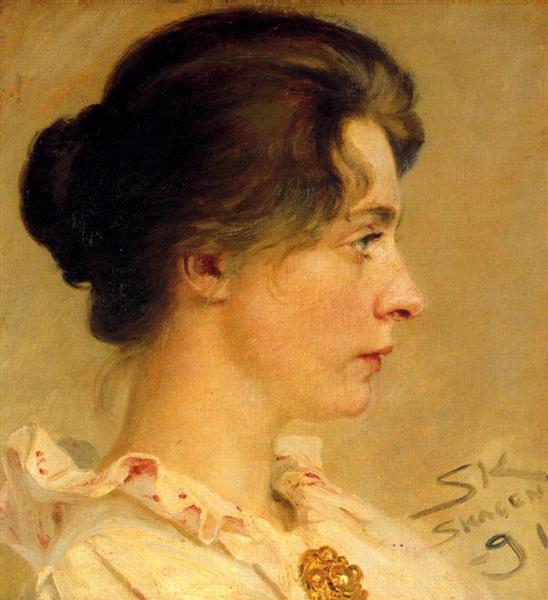 Marie in Profile, 1891 - Педер Северин Крёйер