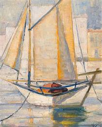 Boat with sails - Periklis Vyzantios