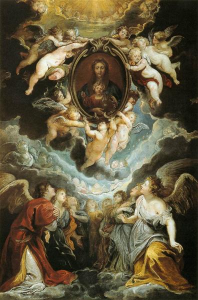 The Madonna della Vallicella Adored by Seraphim and Cherubim, 1608 - Peter Paul Rubens