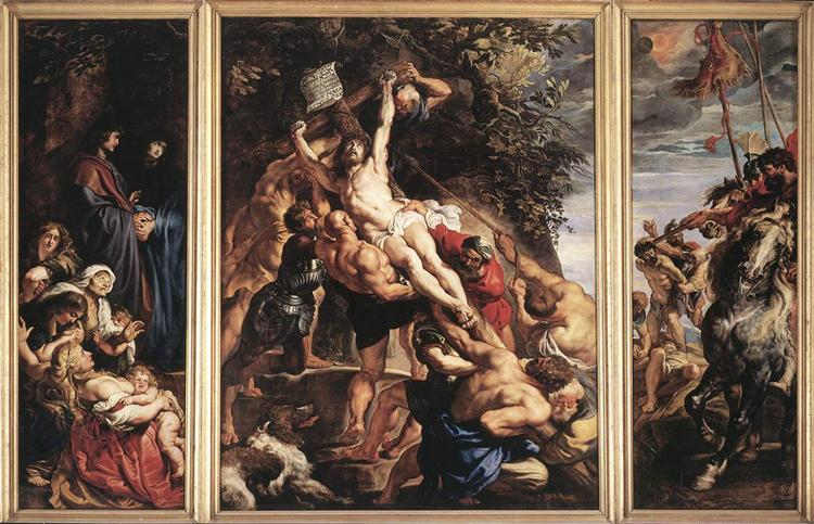 The Raising of the Cross, 1610 - Пітер Пауль Рубенс
