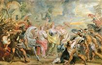 Truce between Romans and Sabines - Pierre Paul Rubens