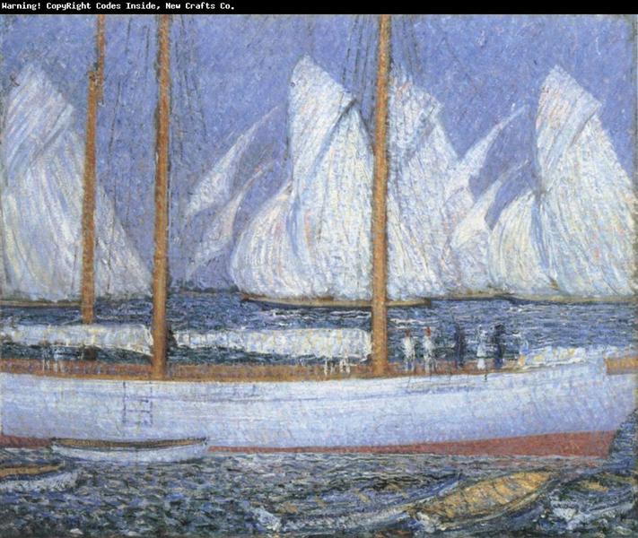 A Procession of Yachts - Philip Wilson Steer