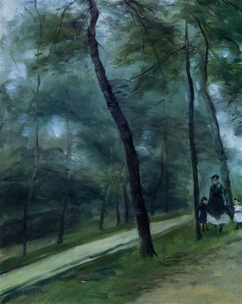 A Walk in the Woods (Madame Lecoeur and Her Children), 1870 - 雷諾瓦