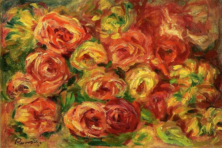 Armful of Roses, 1918 - П'єр-Оґюст Ренуар