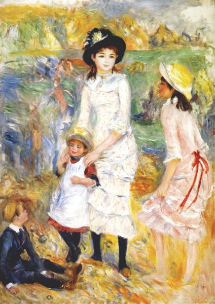 Children on the seashore, 1883 - Auguste Renoir