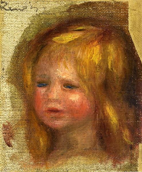 Coco s Head - Auguste Renoir