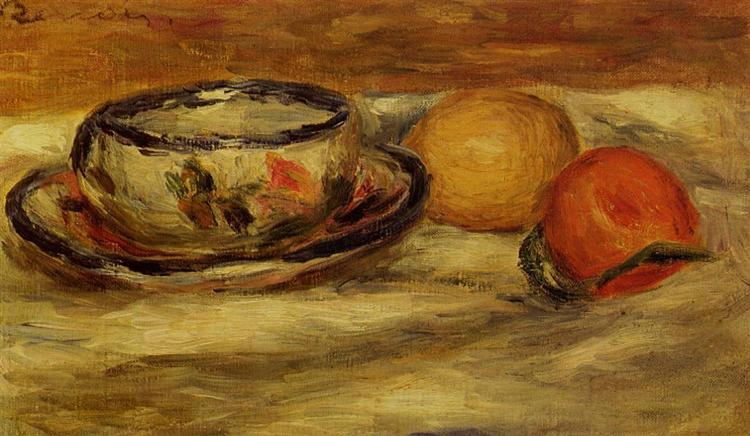 Cup, Lemon and Tomato, c.1916 - 雷諾瓦