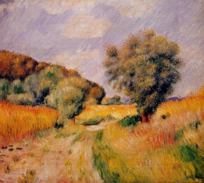 Fields of Wheat, 1885 - 雷諾瓦