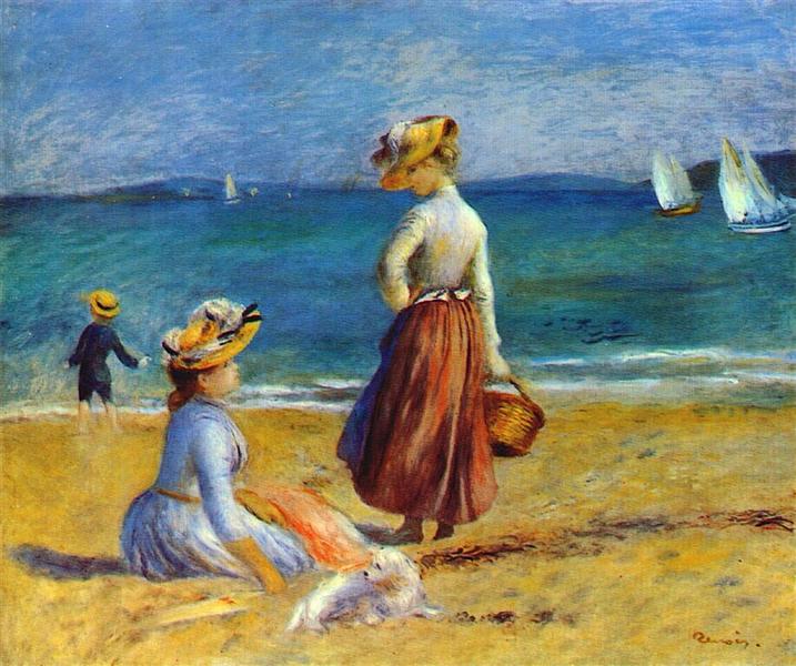 Figures on the Beach, 1890 - Auguste Renoir