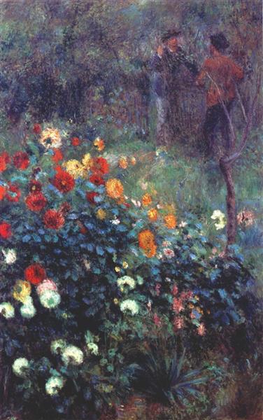 The Garden In The Rue Cortot At Montmartre, 1876 - Пьер Огюст Ренуар