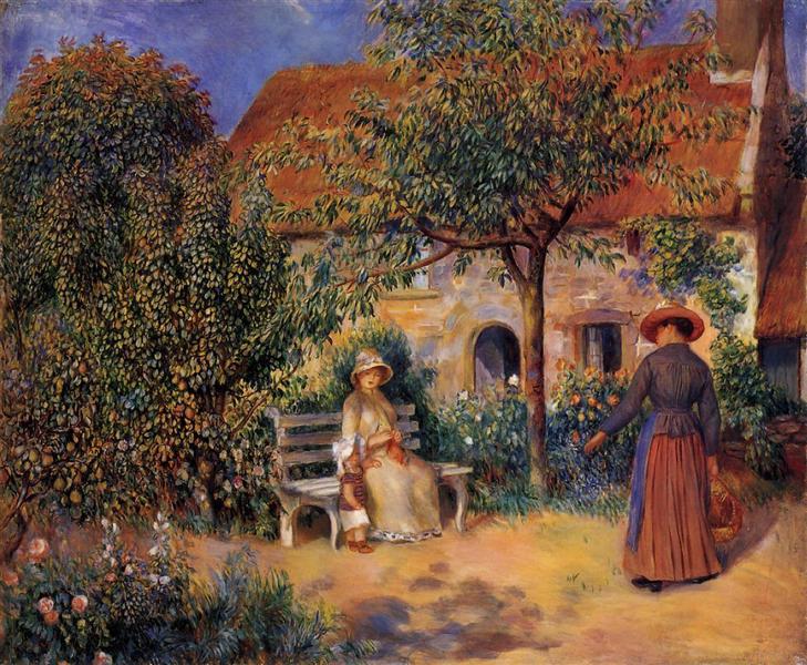 Garden Scene in Brittany, 1886 - Pierre-Auguste Renoir