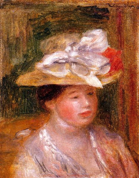 Head of a Woman, 1913 - Auguste Renoir