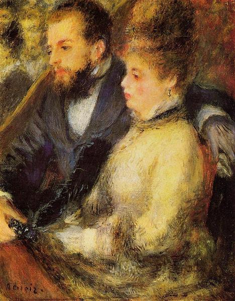 In the Loge, c.1874 - Auguste Renoir
