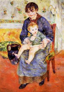 Mother and Child - Pierre-Auguste Renoir