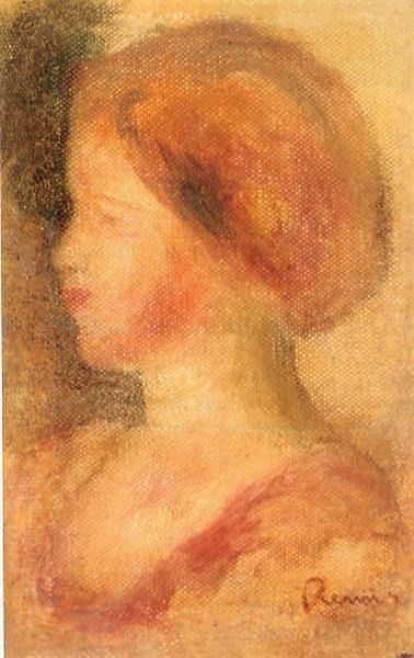 Portrait of a Young Girl, 1895 - Pierre-Auguste Renoir