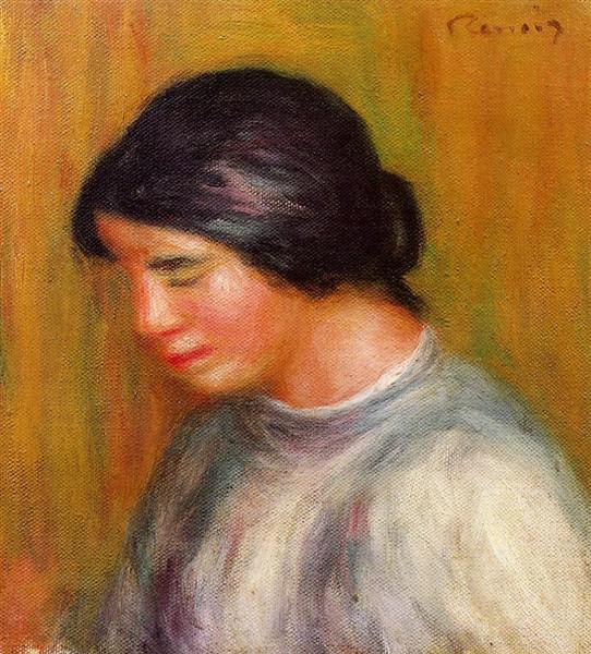 Portrait of a Young Girl, c.1909 - 1912 - Pierre-Auguste Renoir