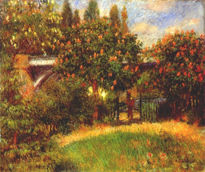 Railway Bridge at Chatou, 1881 - Auguste Renoir