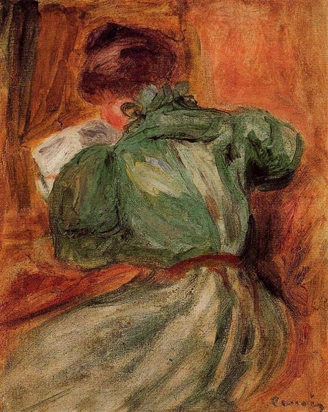 Reader in Green, 1894 - Auguste Renoir