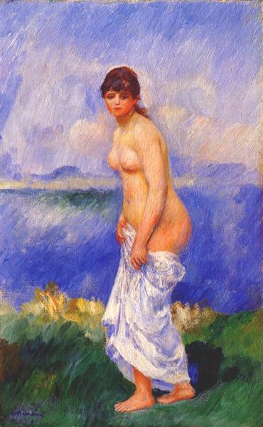 Standing bather, 1887 - П'єр-Оґюст Ренуар