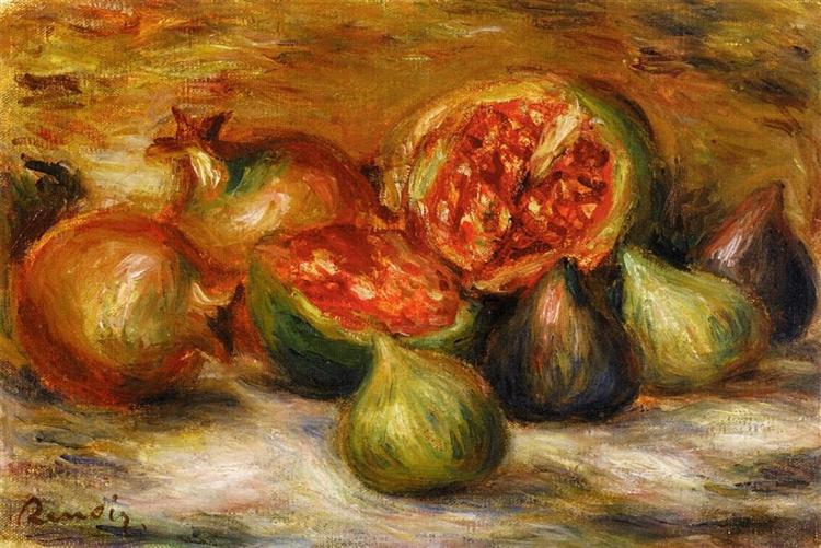 Still Life with Figs - Pierre-Auguste Renoir