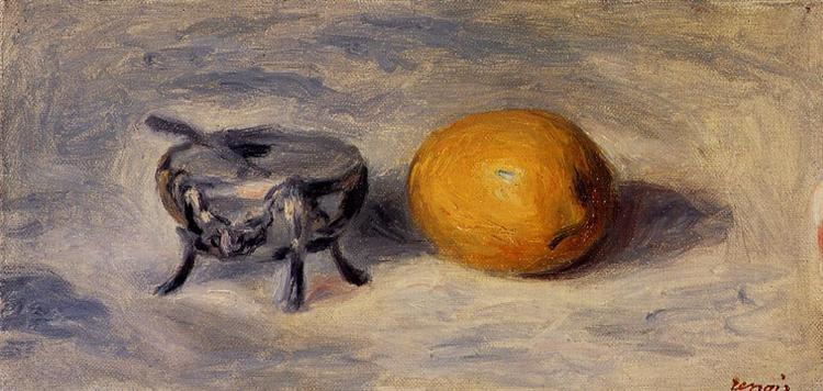 Sugar Bowl and Lemon - Auguste Renoir