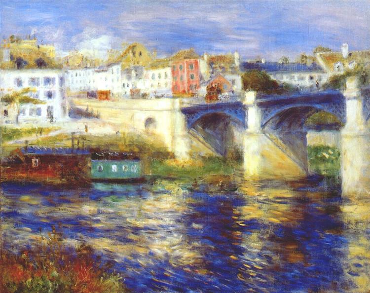 The bridge at chatou, c.1875 - Auguste Renoir