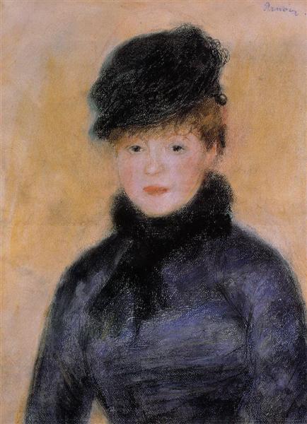 Woman with a Blue Blouse, c.1882 - 1883 - Pierre-Auguste Renoir