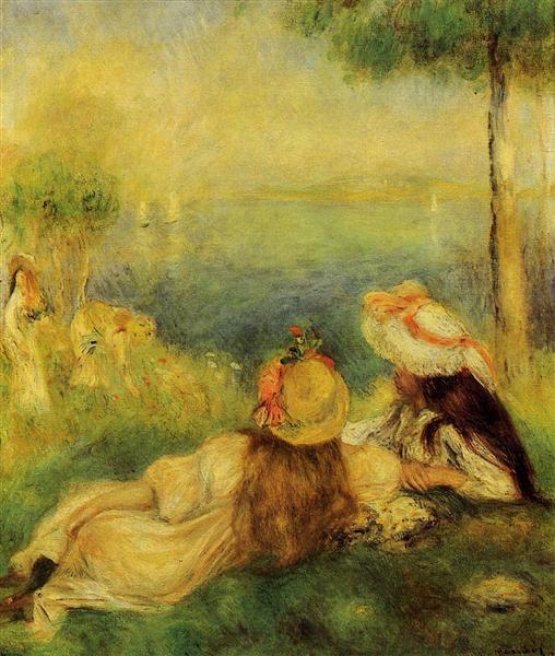 Young Girls by the Sea, 1894 - Auguste Renoir