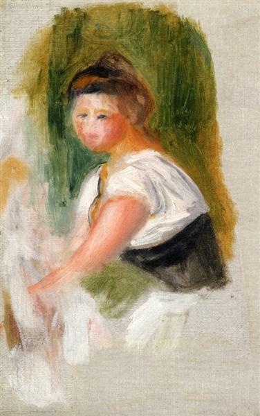 Young Woman - Pierre-Auguste Renoir
