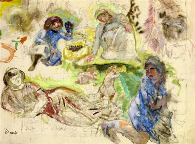 Figure Studies for Le Printemps, 1912 - Pierre Bonnard