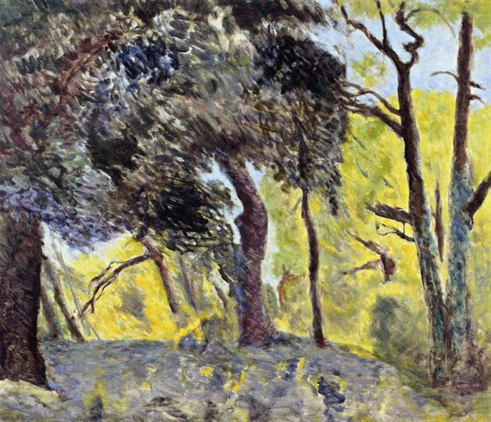 In the Woods (study), c.1923 - Pierre Bonnard