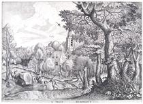 Wooded Region - Pieter Brueghel el Viejo