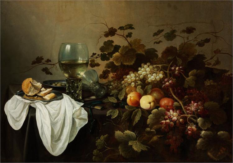 Still Life with Fruit and Roemer, 1644 - Питер Клас