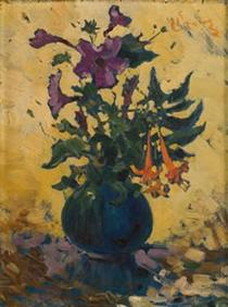 Still Life with Hibiscus and Fuchsias - Питер Веннинг