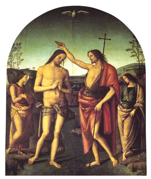 Baptism of Christ, 1510 - П'єтро Перуджино