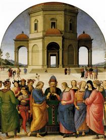 O Casamento da Virgem - Pietro Perugino