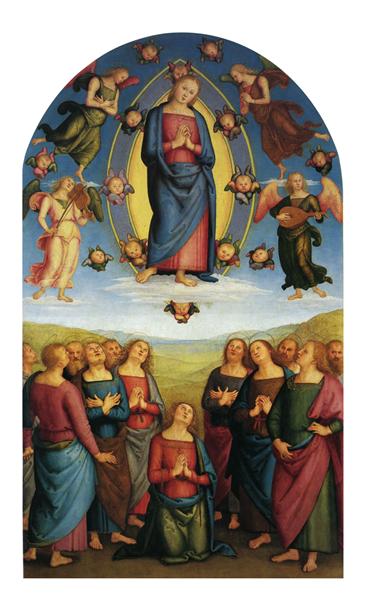 Pala di Corciano (Assumption of Mary), 1513 - Pietro Perugino