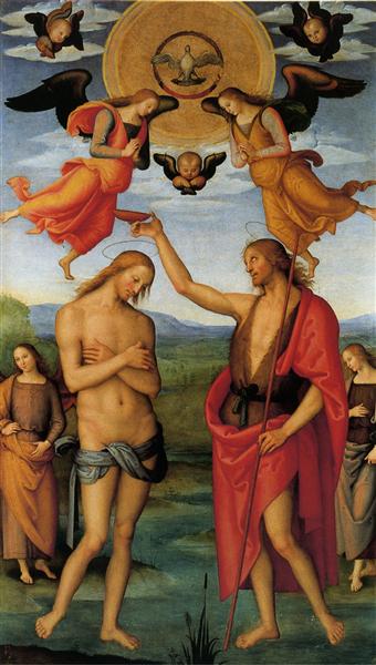 Алтарь Св. Августина (Крещение Христа), 1512 - 1523 - Пьетро Перуджино