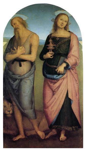 Pala di Sant Agostino (St. Jerome and Santa Maria Magdalena), 1512 - 1523 - Pietro Perugino