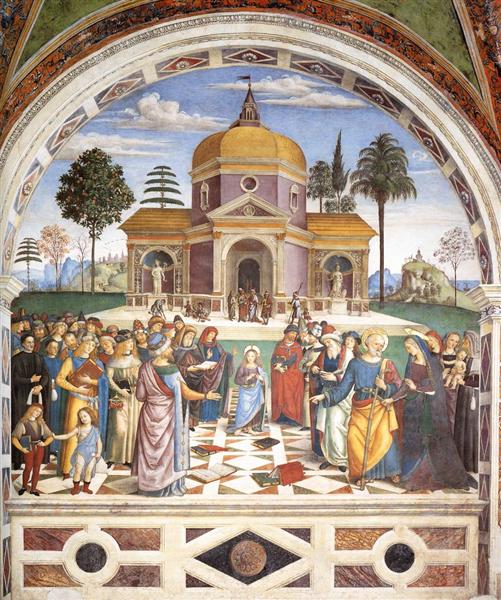 Christ among the Doctors, 1501 - Пинтуриккьо