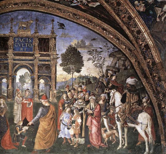 St Catherine's Disputation (detail), 1494 - Пінтуріккіо