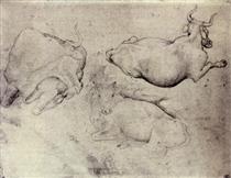 Three Cows - Pisanello