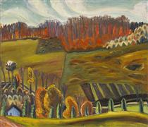Autumn Fields, Knowlton - Prudence Heward