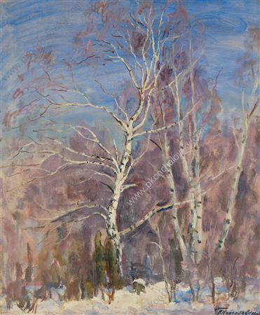 Birches in the snow, 1936 - Pjotr Petrowitsch Kontschalowski