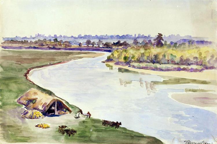 Near the river - Pyotr Konchalovsky